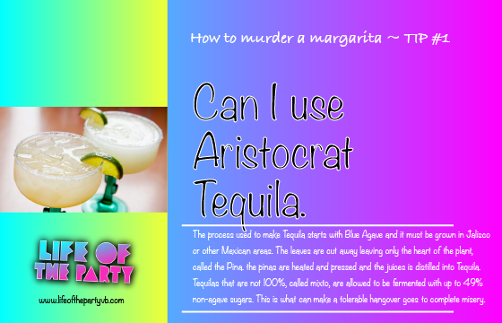 100% agave Tequila